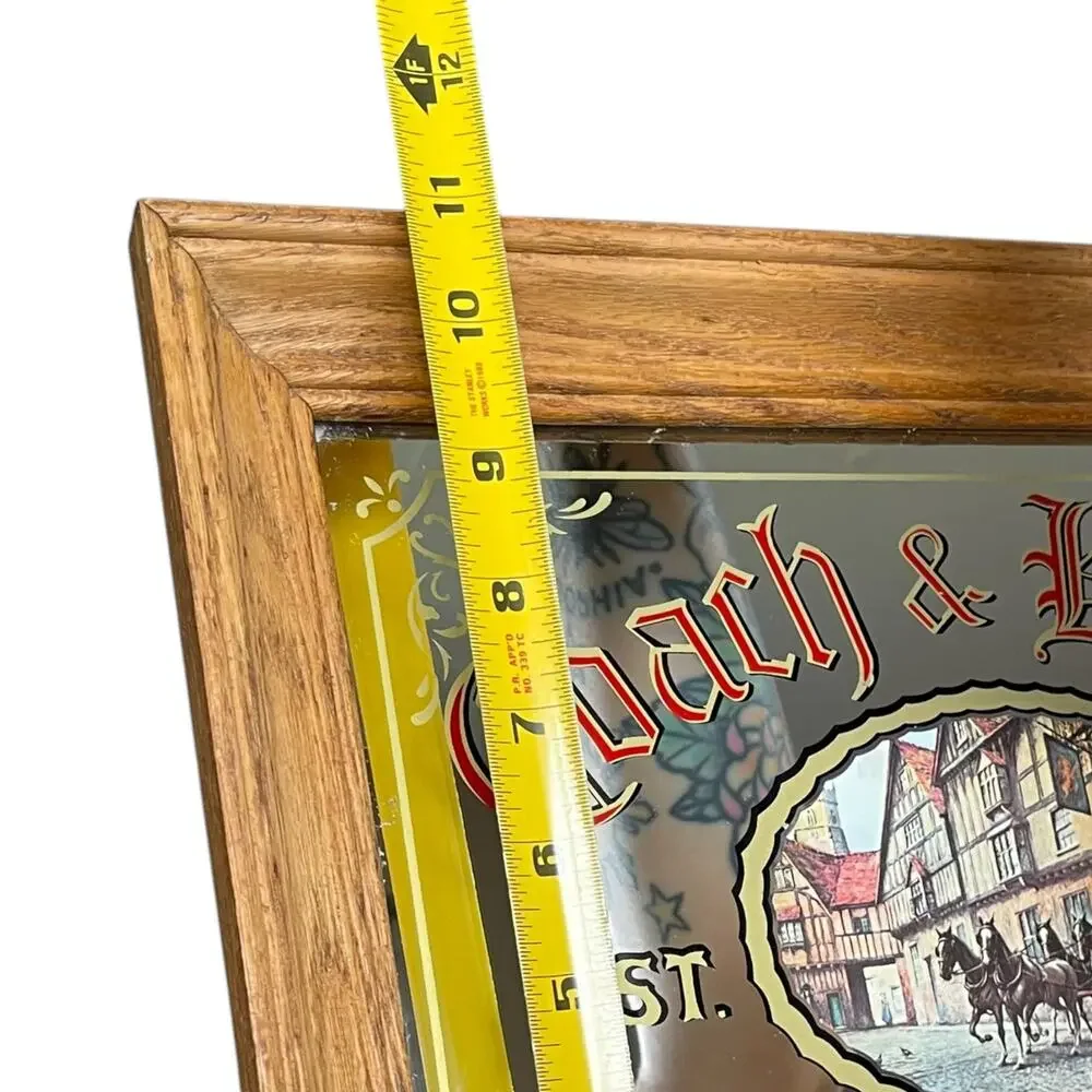 Vintage Coach & Horses Pub Mirror Ales & Stouts English Tavern Bar Decor